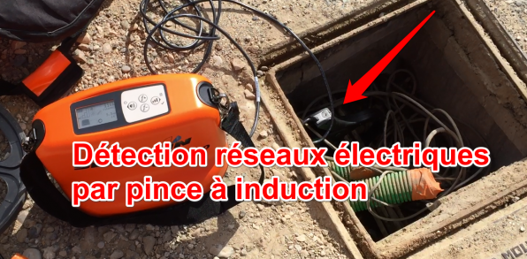 Détection d'un câble électrique par pince à induction!